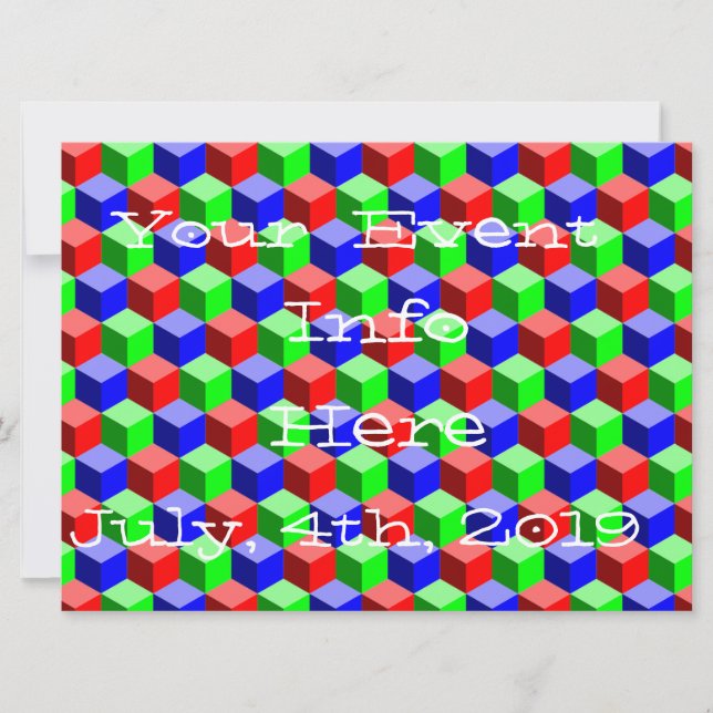 Colourful Building Blocks Thunder_Cove 3-D (Front)