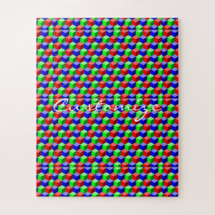 Colourful Building Blocks Thunder_Cove 3-D Jigsaw Puzzle