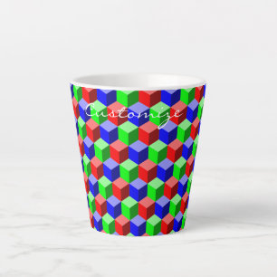 Colourful Building Blocks Thunder_Cove Latte Mug