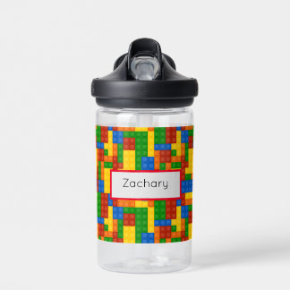 Colourful Building Bricks Kids Water Bottle