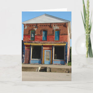 Colourful Building in Lone Tree, Iowa Card