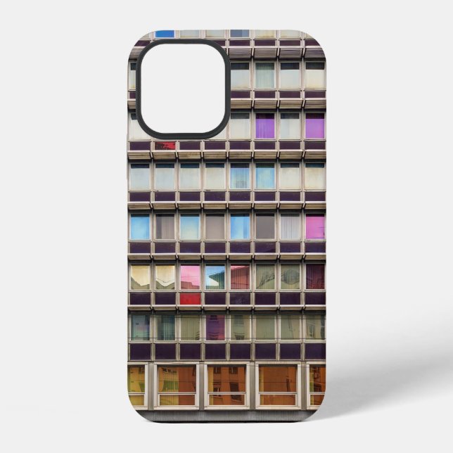 Colourful building iPhone case (Back)