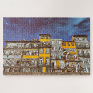 Colourful buildings of Ribeira District in Porto Jigsaw Puzzle