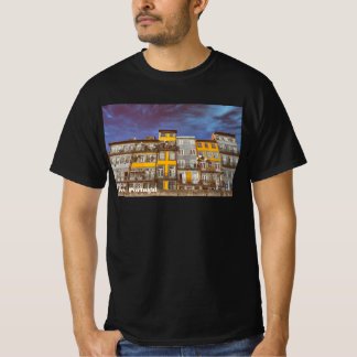 Colourful buildings of Ribeira District in Porto T-Shirt