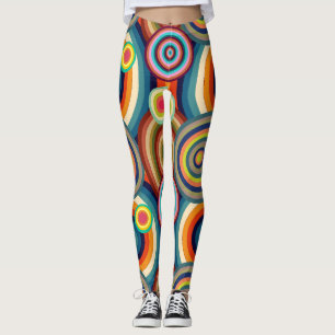 Colourful Bullseyes  Leggings
