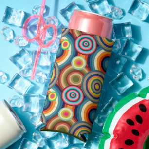 Colourful Bullseyes Seltzer Can Cooler