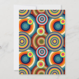 Colourful Bullseyes  Thank You Card