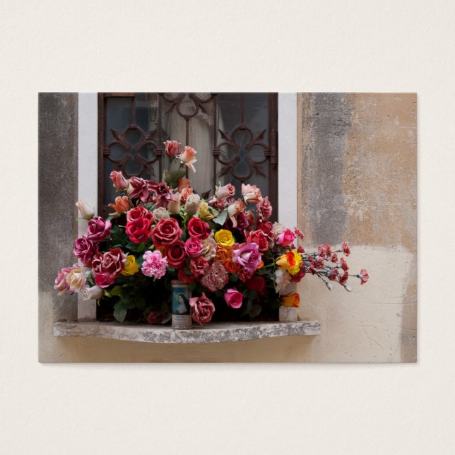 Colourful Bunch Of Plastic Roses (Front)
