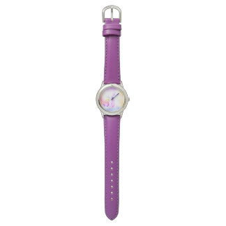 colourful bunny and butterfly kids wrist watch