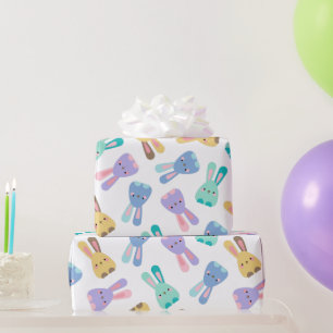Colourful Bunny Pattern Wrapping Paper