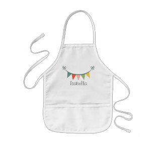Colourful Bunting Banner Customised Aprons