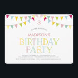 Colourful Bunting | Birthday Invitation<br><div class="desc">visit our shop for more styles and colours!</div>