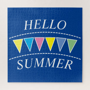 Colourful Bunting Hello Sumer Jigsaw Puzzle