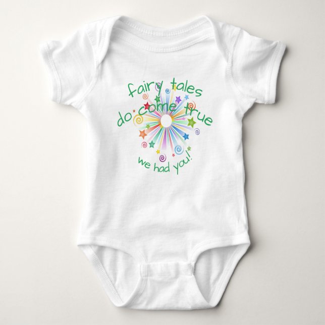 Colourful Burst, Fairy Tales Do Come True Baby Bodysuit (Front)