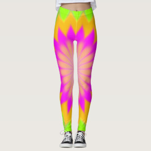 Colourful Bursting Pattern Leggings