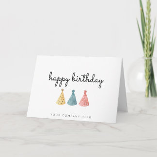 Colourful Business Watercolor Happy Birthday Card