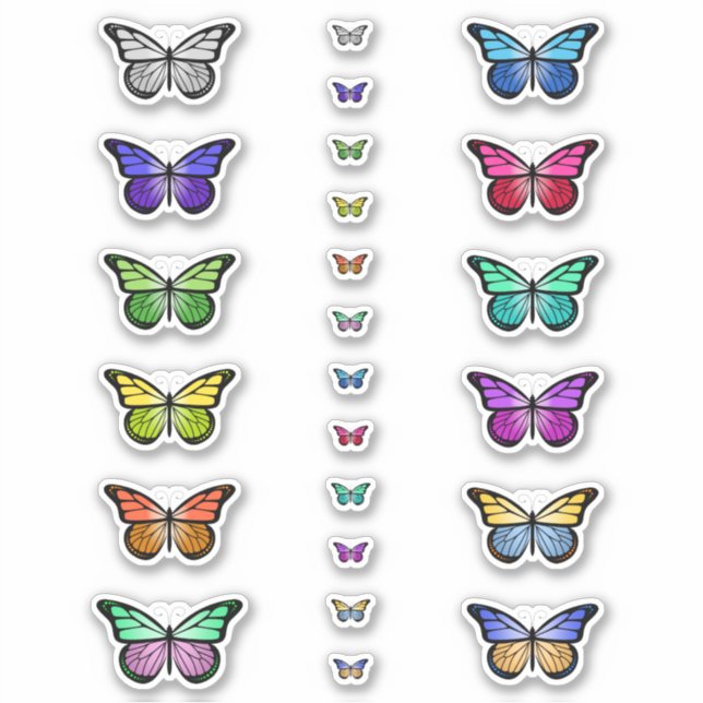 Colourful Butterflies (Front)