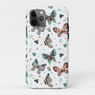 Colourful butterflies and flowers pattern Case-Mate iPhone case