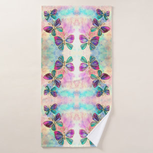 Colourful Butterflies Bath Towel