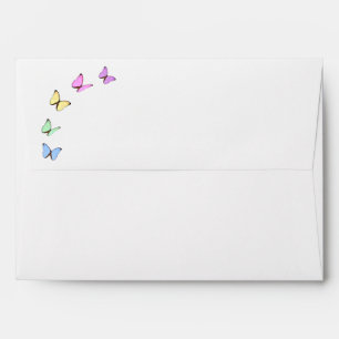 Colourful Butterflies Birthday Envelope