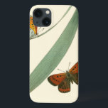 Colourful Butterflies Fluttering Around a Leaf iPhone 13 Case<br><div class="desc">An uncluttered print of two colourful butterflies fluttering around a leaf. While the piece is simple it is dazzling in its beauty. Give this as a gift to a loved one,  or spoil yourself!</div>