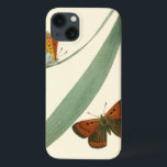 Colourful Butterflies Fluttering Around a Leaf iPhone 13 Case<br><div class="desc">An uncluttered print of two colourful butterflies fluttering around a leaf. While the piece is simple it is dazzling in its beauty. Give this as a gift to a loved one,  or spoil yourself!</div>