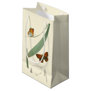 Colourful Butterflies Fluttering Around a Leaf Small Gift Bag
