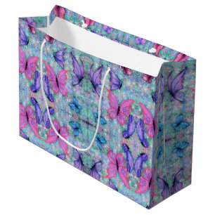 Colourful Butterflies Flying -Gift Bag Spring