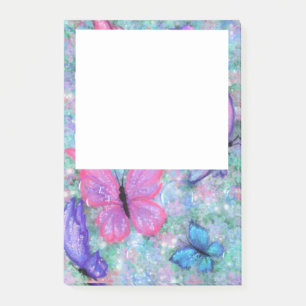 Colourful Butterflies Flying - Joy Post-it Notes