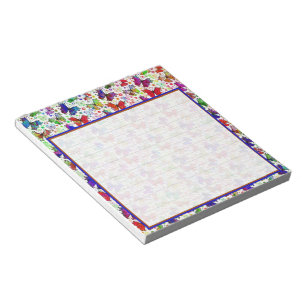Colourful butterflies notepad