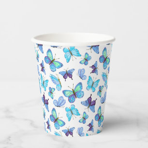 Colourful Butterflies Paper Cups