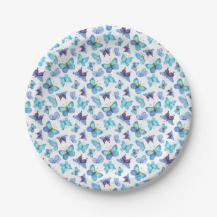 Colourful Butterflies Paper Plate