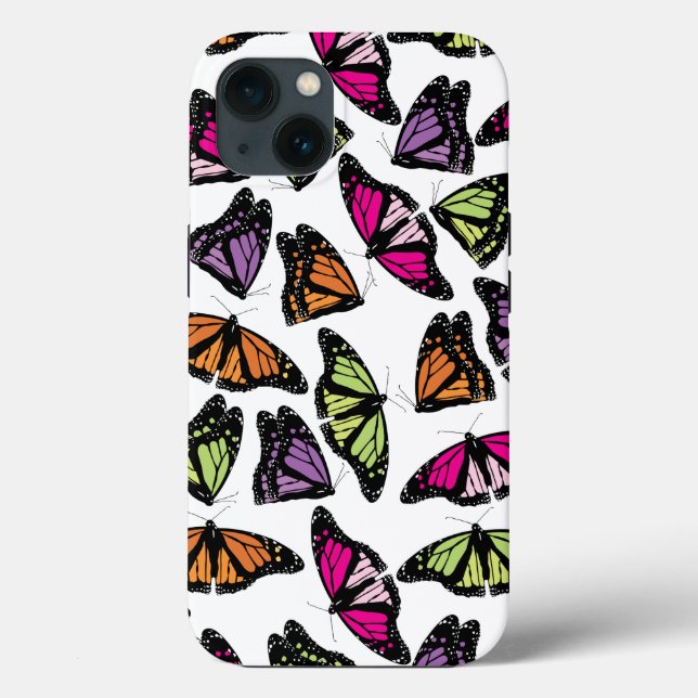 Colourful Butterflies Pattern  Case-Mate iPhone Case (Back)