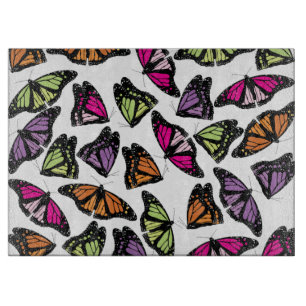 Colourful Butterflies Pattern Cutting Board