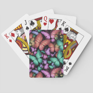 Colourful Butterflies Print Playing Cards
