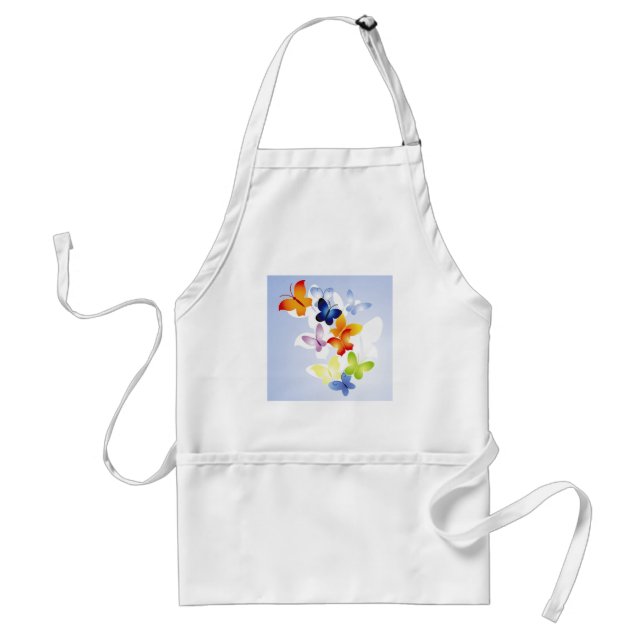 Colourful Butterflies Standard Apron (Front)