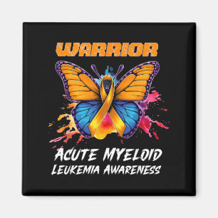 Colourful Butterfly Acute Myeloid Leukaemia Magnet