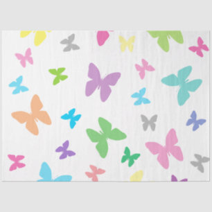 Colourful butterfly art tissue paper