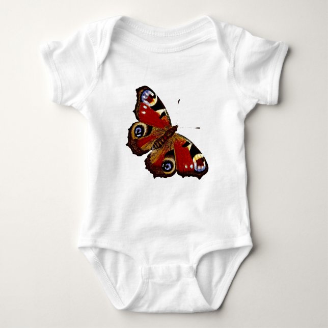 Colourful Butterfly Baby Bodysuit (Front)
