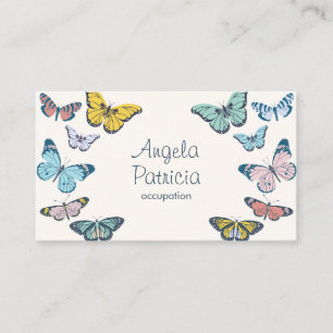 Colourful Butterfly Business Card