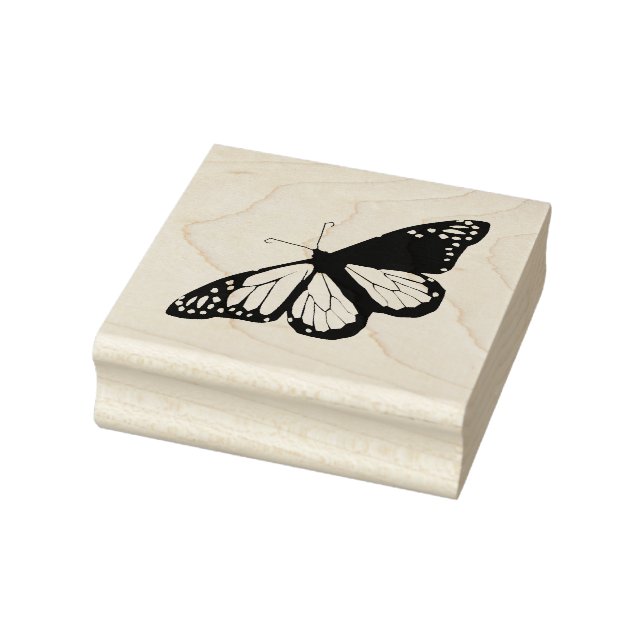 Colourful butterfly clipart rubber stamp (Stamp)