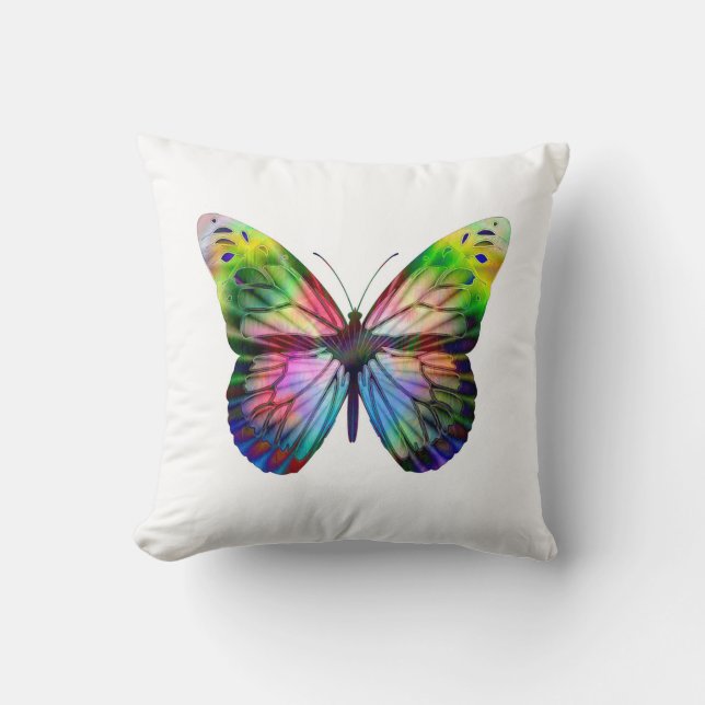 Colourful  Butterfly Cushion (Front)