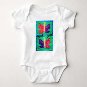  Colourful Butterfly   Filters   Basic   Baby Bodysuit
