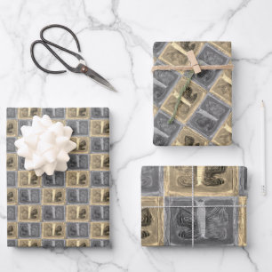 Colourful Butterfly Filters Half Drop Wrapping Paper Sheet