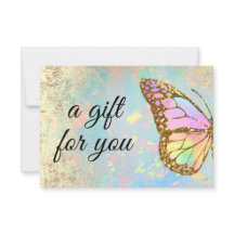 colourful butterfly  gift certificate