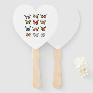 Colourful Butterfly Hand Fan for Summer Events