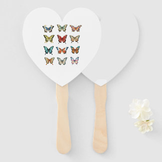 Colourful Butterfly Hand Fan for Summer Events