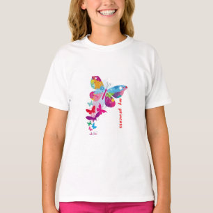 Colourful butterfly kids t-shirts