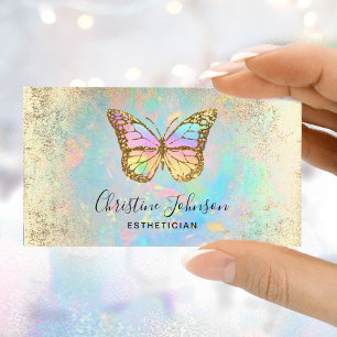 colourful butterfly logo business card