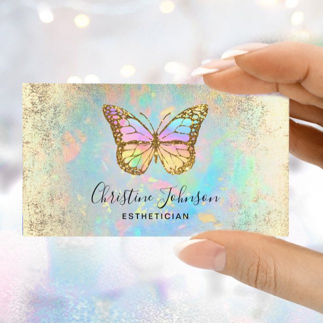 colourful butterfly logo business card (Creator Uploaded)